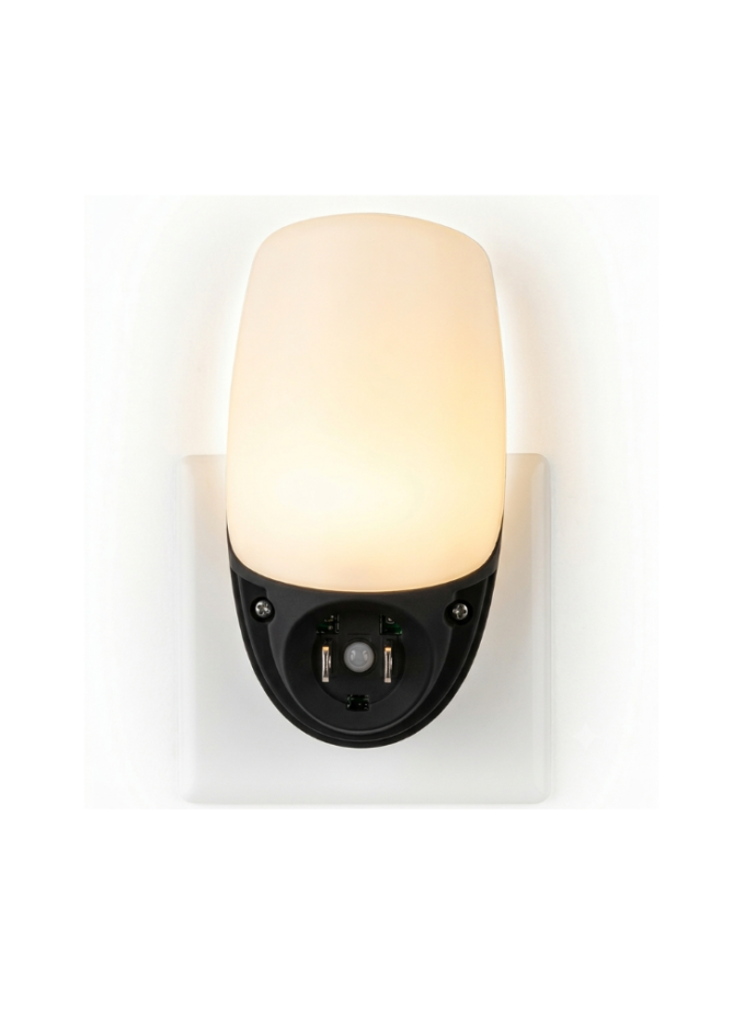 Glass Plug-In Motion Sensor Light